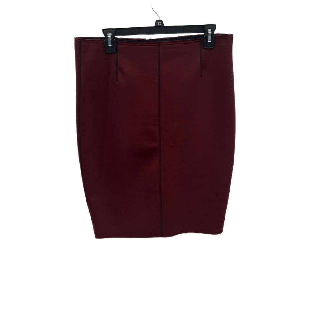 Ann Taylor Knit Elegant Burgundy Pencil Skirt